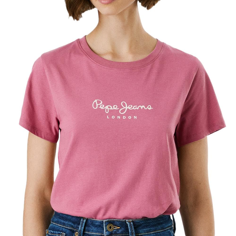 T-Shirt Rouge Femme Pepe jeansNew Virginia 1