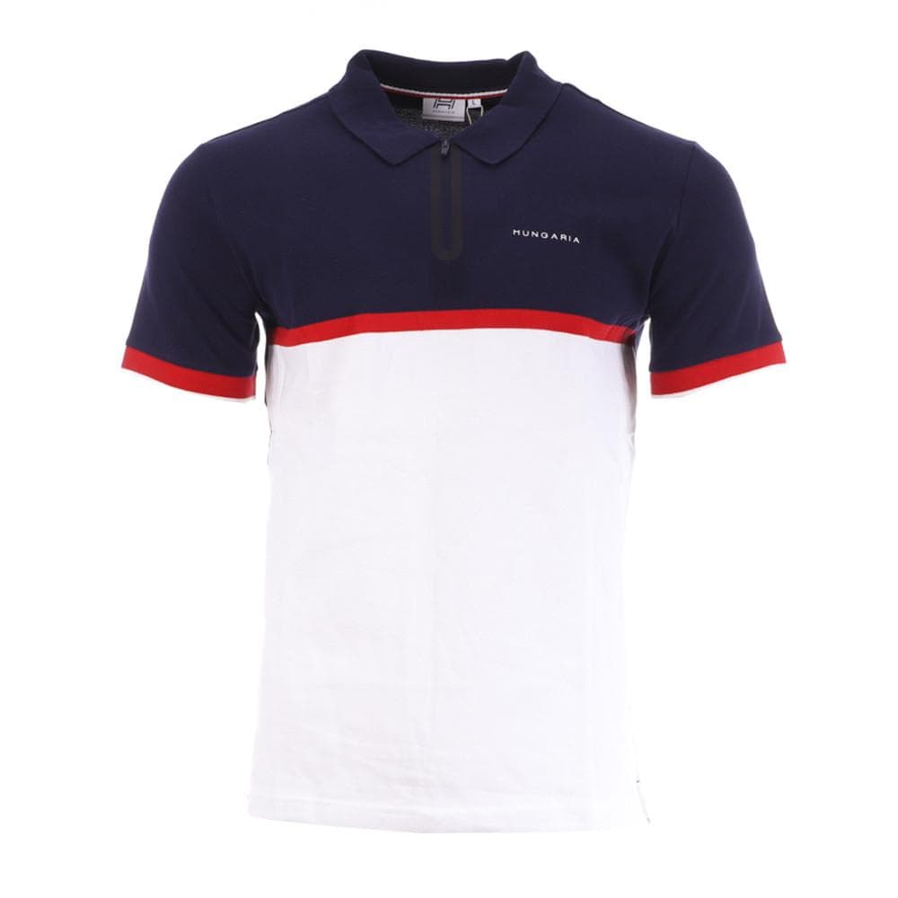 Polo Marine/Blanc Homme Hungaria Pacaya 1