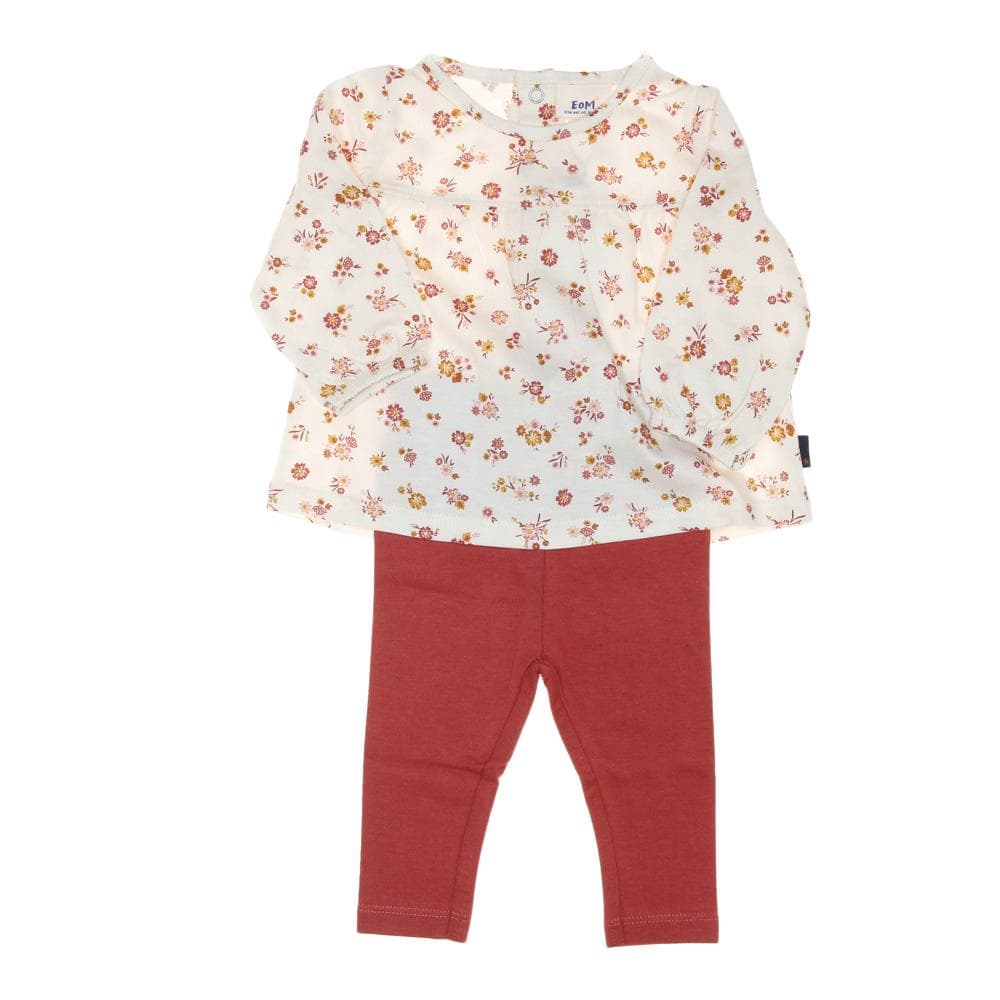 Ensemble Rose/Ecru Bébé Fille EOM Efomug 1