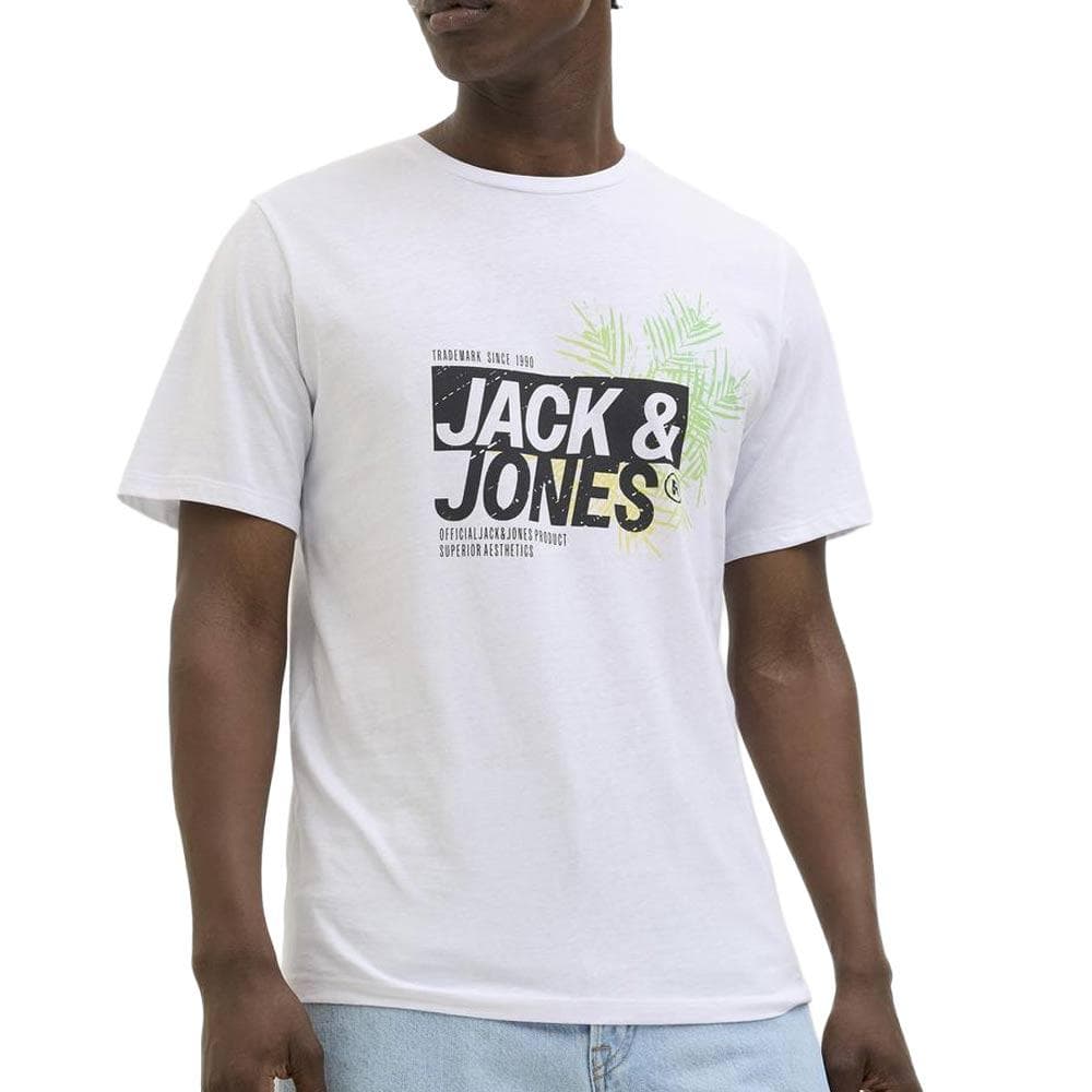 T-Shirt Blanc Homme Jack & Jones Jaxon 1
