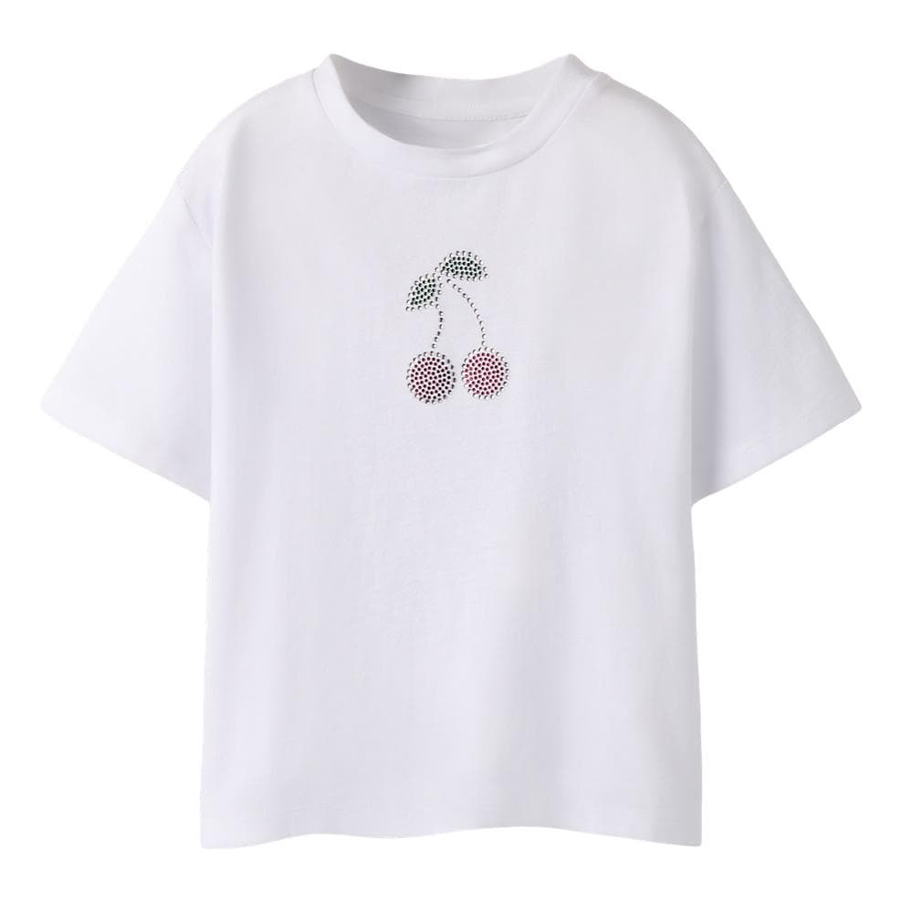 T-Shirt Blanc Fille Name it Flanica 1