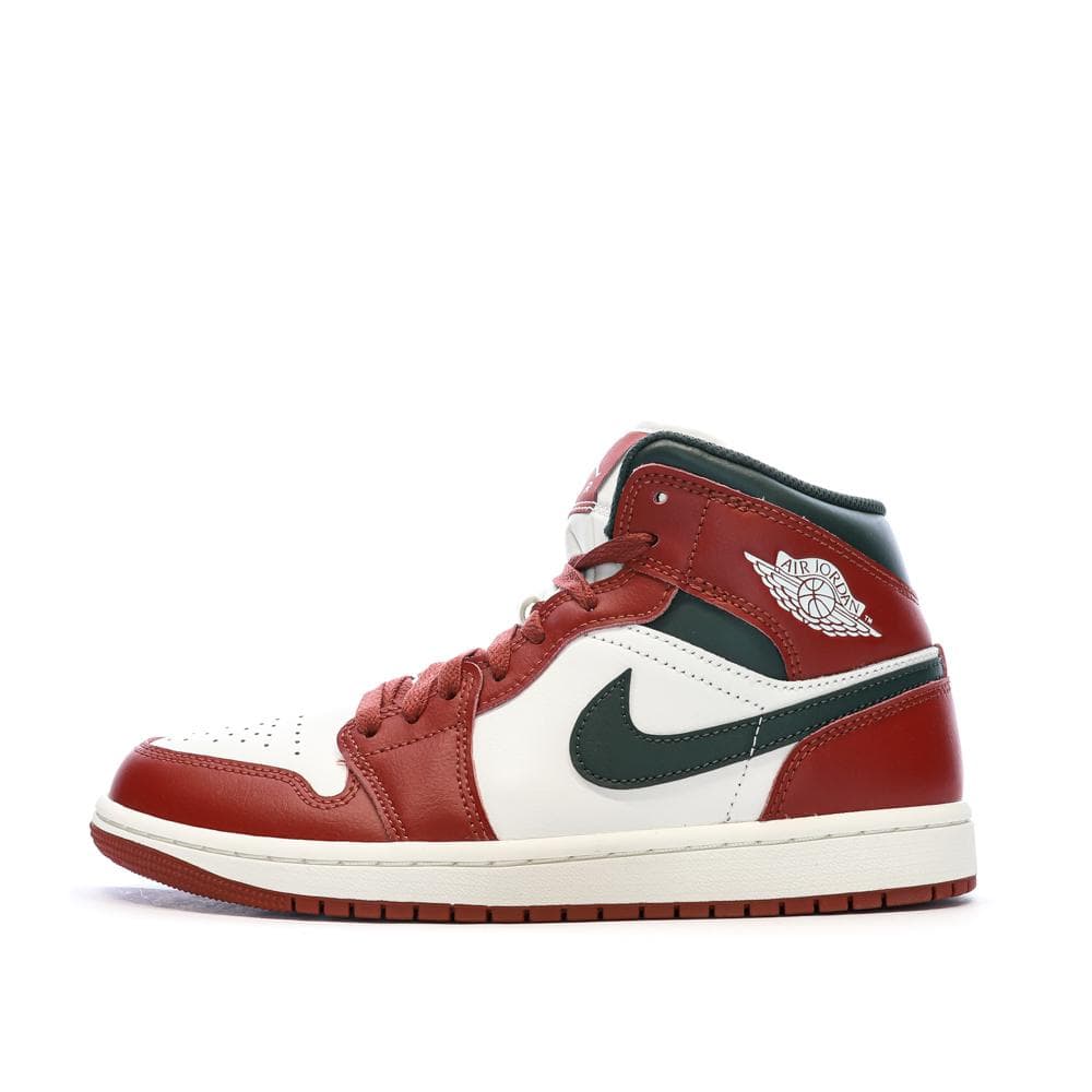 Air Jordan 1 Mid Blanche/Rouge/Noire Homme Nike 1