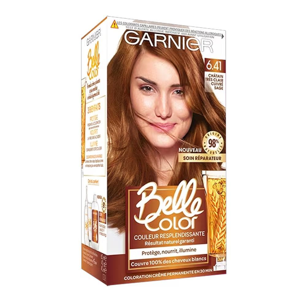 Coloration Permanente Garnier Belle Color 6.41 Chatain très clair cuivré 1