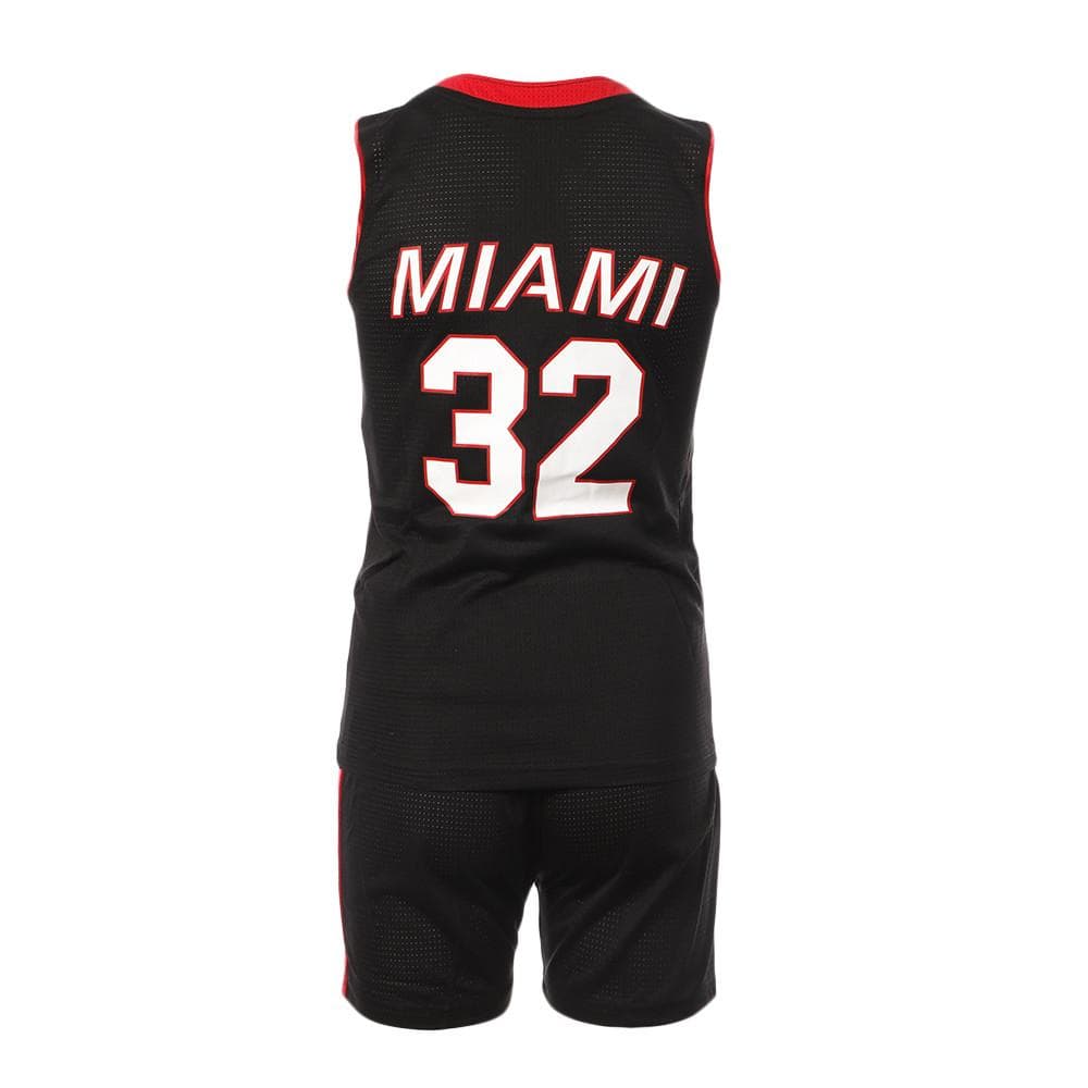 Miami Heat Ensemble de basket Noir/Rouge Enfant Sport Zone 2