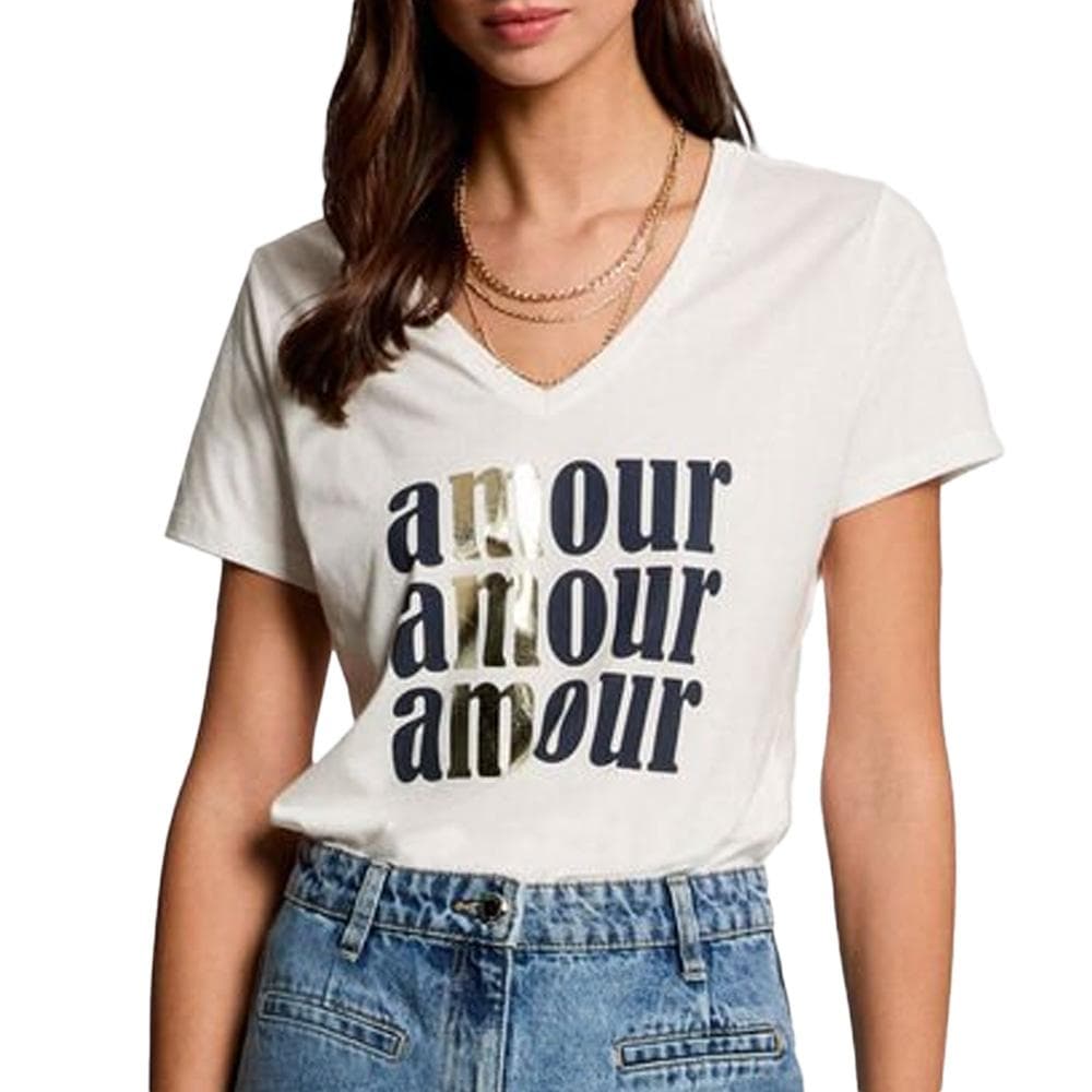 T-shirt Blanc Femme Morgan DAMOUR 931 1