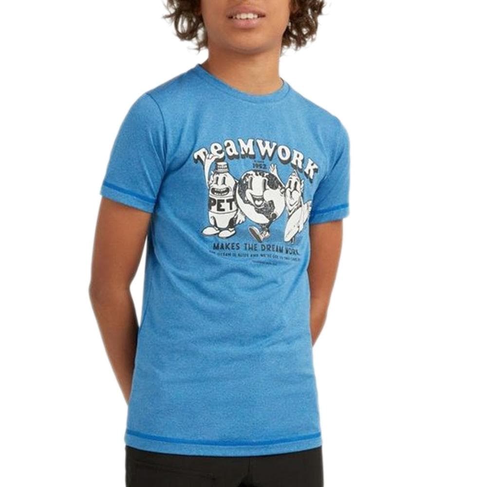 T-Shirt Bleu Garçon O'Neill Hybrid 1