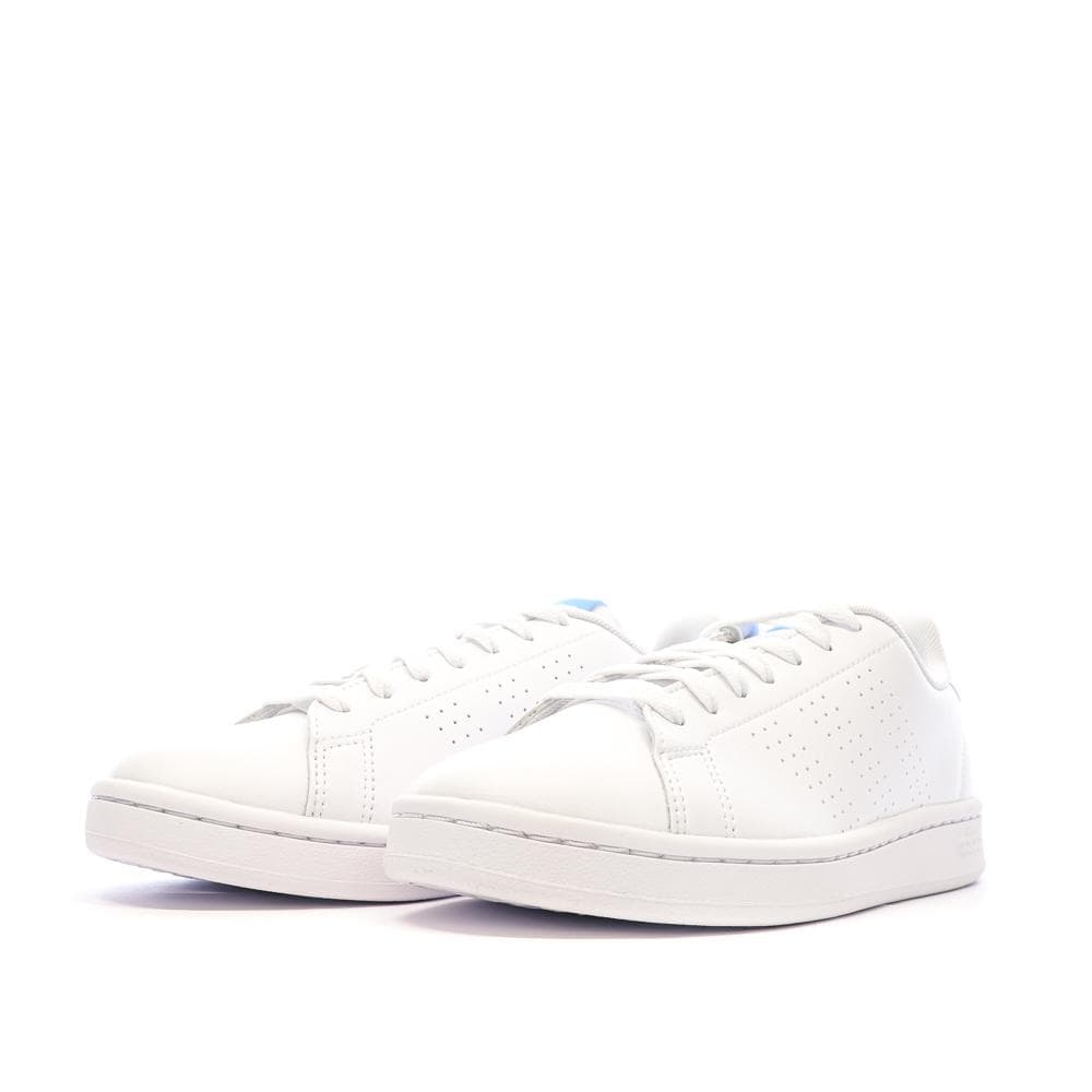 Baskets Blanches/Bleu Femme Adidas Advantage17 6