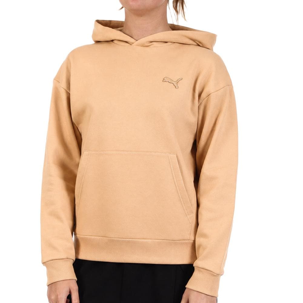 Sweat Beige Femme Puma Emboridery Comfo 1