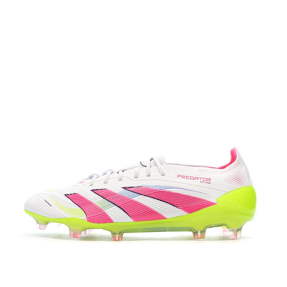 Chaussures de Foot Blanc/Rose Homme Adidas Predator Elite FG 1