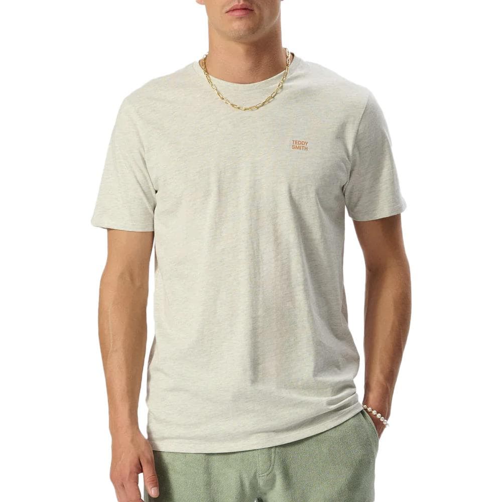 T-shirt Gris Chiné Homme Teddy Smith Total 1