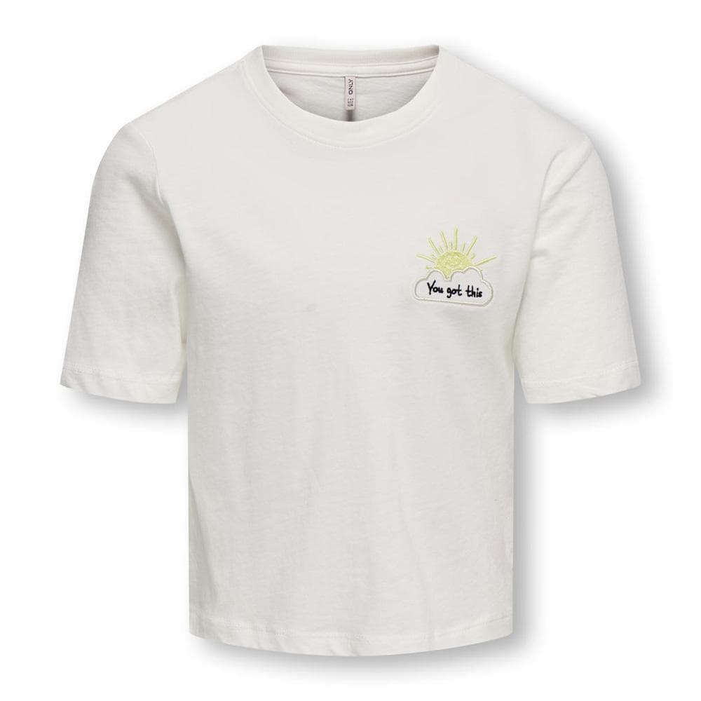 T-Shirt Blanc Fille Kids ONLY Kogrex 1