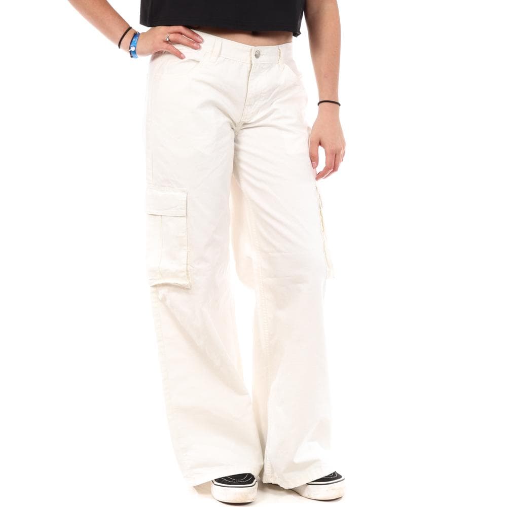 Pantalon fluide Blanc Femme Jennyfer PLOUF 1
