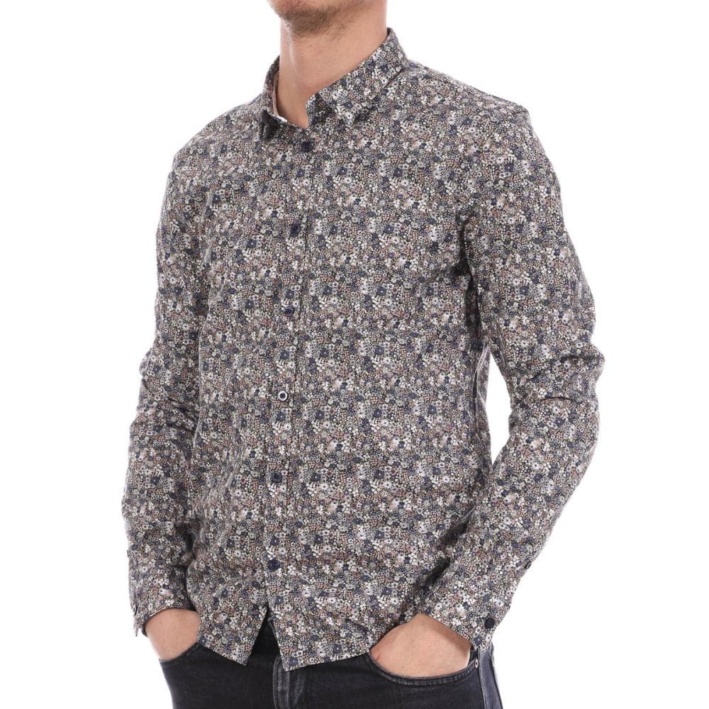 Chemise à fleurs/Marine Homme Teddy Smith Carton 10714512D 1