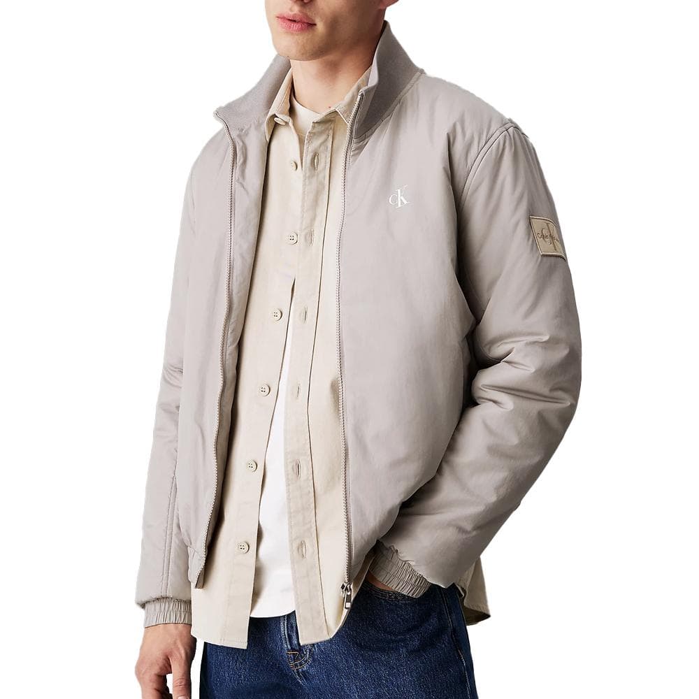 Blouson Gris Homme Calvin Klein Jeans Harrington 1