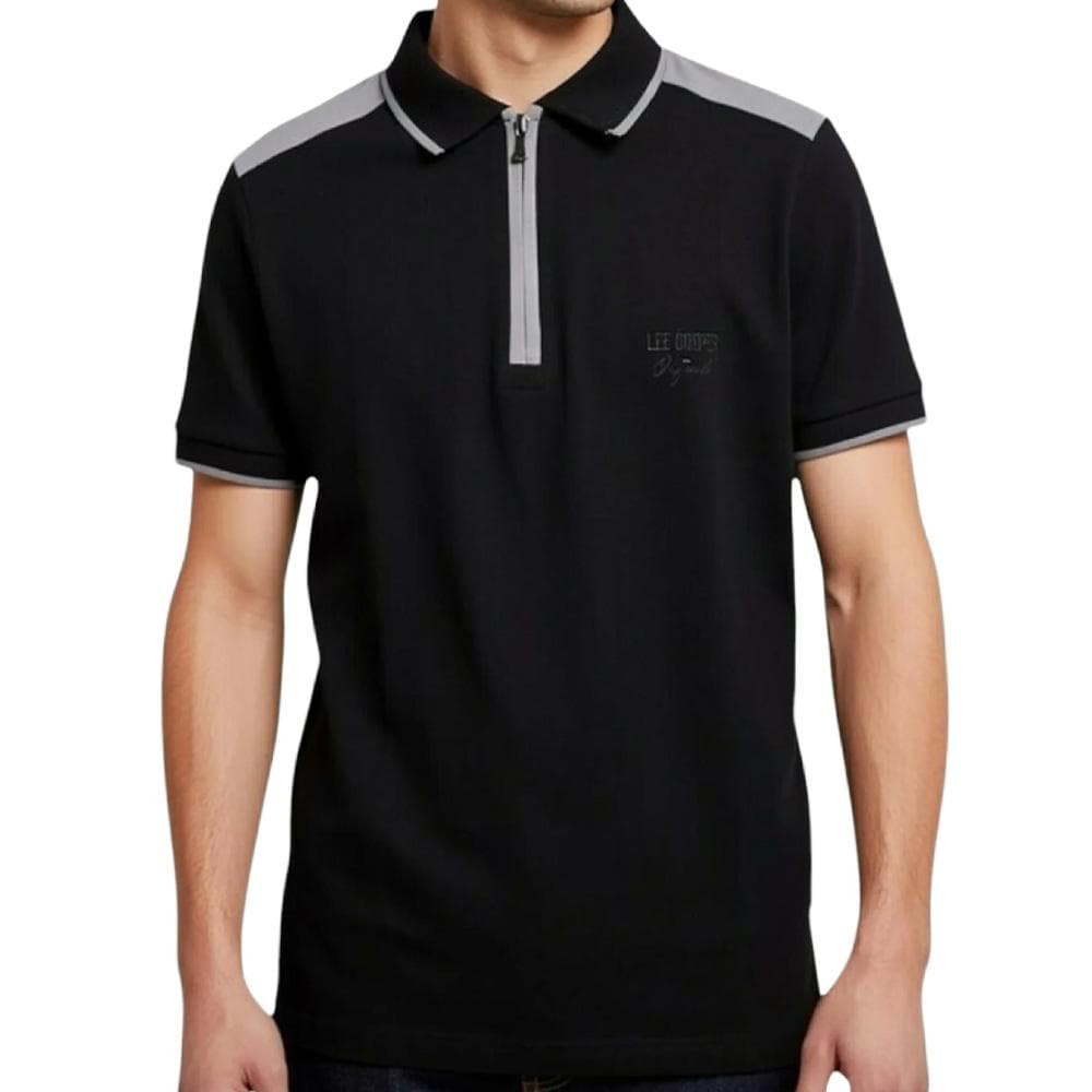 Polo Noir Homme Lee Cooper GLC2046 1