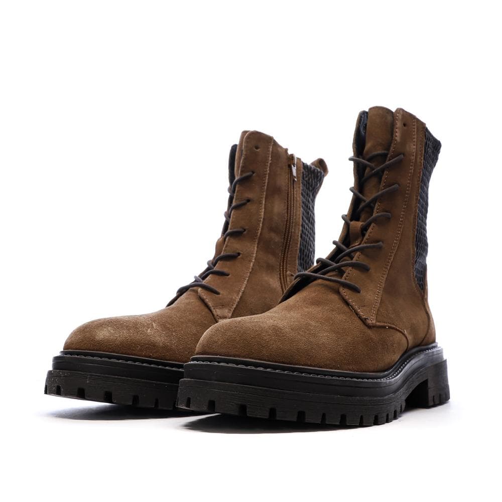 Bottines Marron/Noir Femme Geox Iridea 6