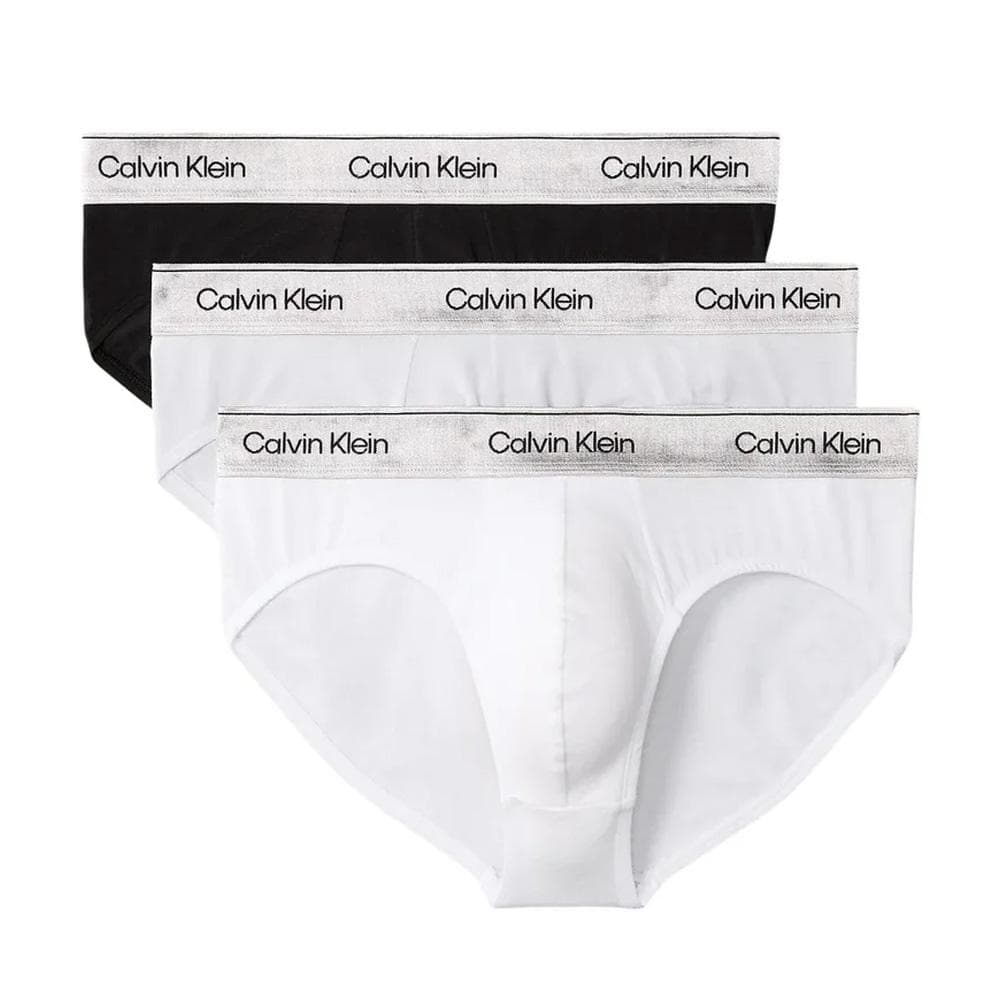 Lot de 3 Slips Noir/Blanc/Gris Homme Calvin Klein Jeans Hip Brief 1