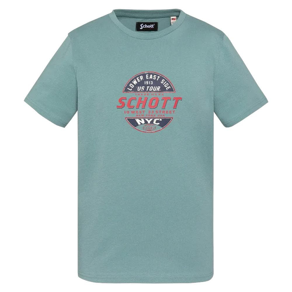 T-Shirt Vert Garçon Schott Print 1