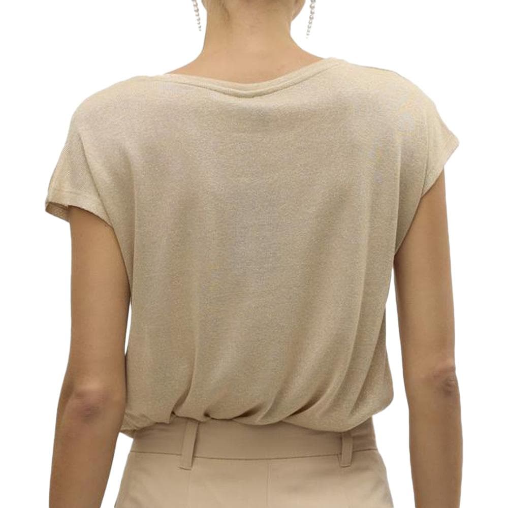 T-Shirt Beige Femme Vero Moda Sarah 2