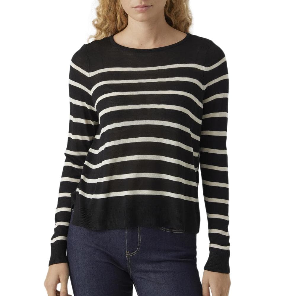 Pull Rayures Noir Femme Vero Moda Nova 1