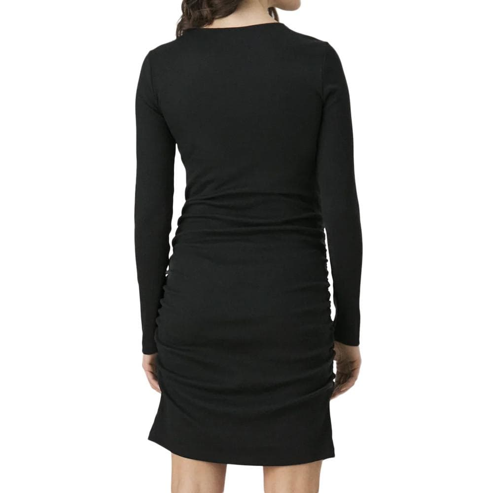 Robe de Grossesse et Allaitement Noire Femme Mamalicious Emily 2