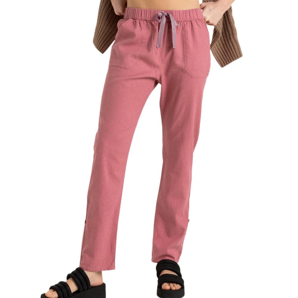 Pantalon fluide Rose Femme Roxy The Seashore 1