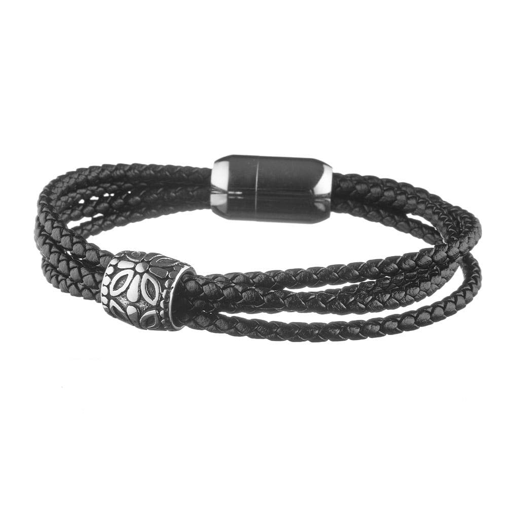 Bracelet Noir Geographical Norway Tresses Motif 1