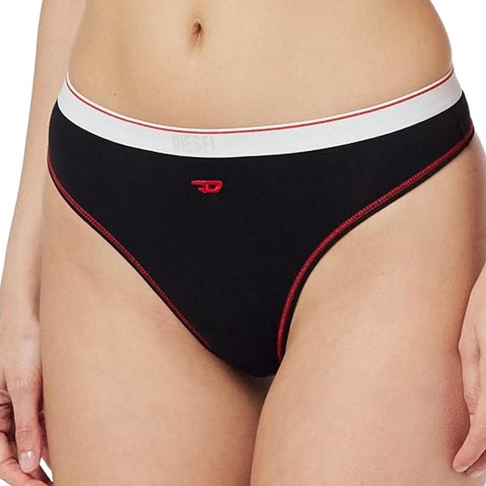 String Noir/Rouge Femme Diesel Perizoma 1
