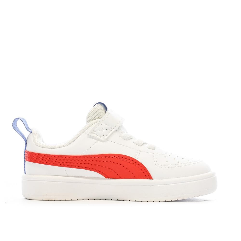 Baskets Blanc/Rouge Fille/Garçon Puma Rickie 2