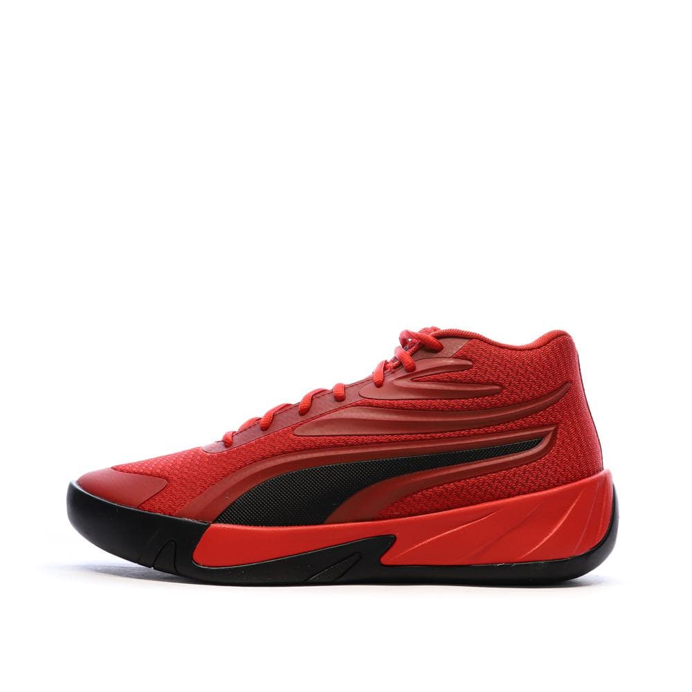 Chaussures de Baskets Rouges/Noires Homme Puma Court Pro 1