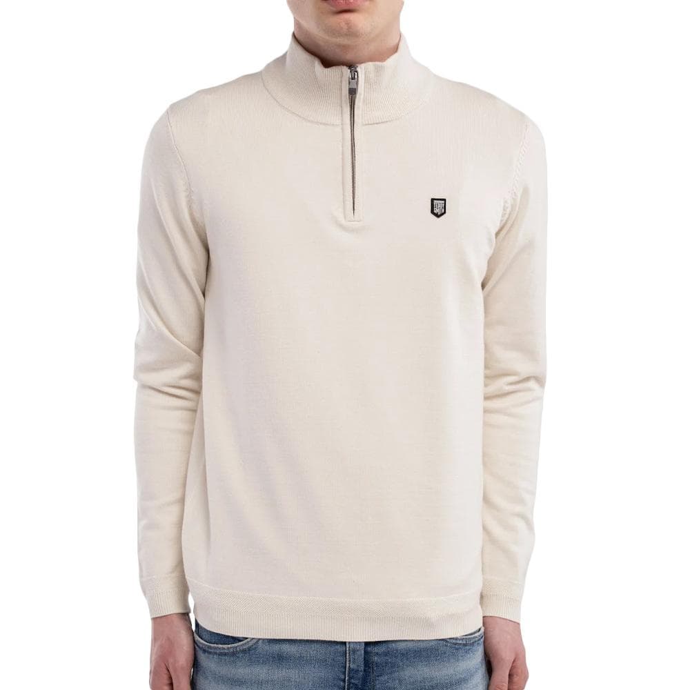 Pull 1/4 Zip Écru Homme Teddy Smith Marty 2 1