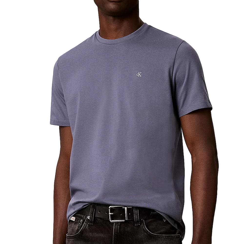 T-Shirt Gris Bleuté Homme Calvin Klein Jeans Classic Monogram 1