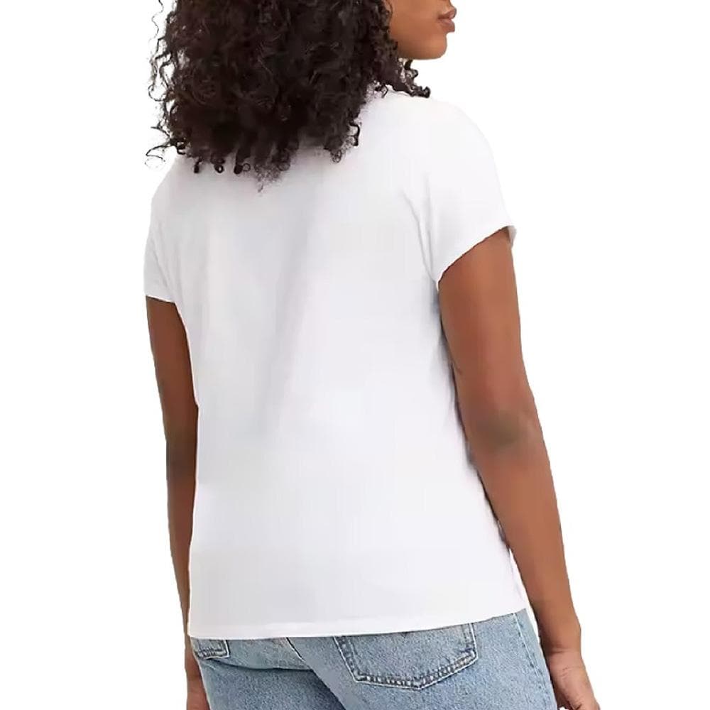 T-Shirt Blanc/Rouge Femme Levi's The Perfect 2