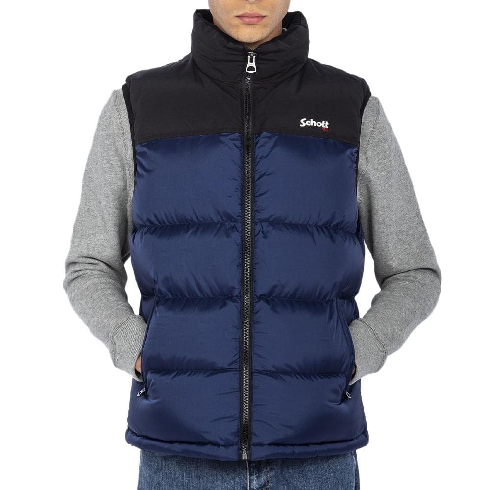 Doudoune sans manche Bleu Homme Schott UTAHV 1