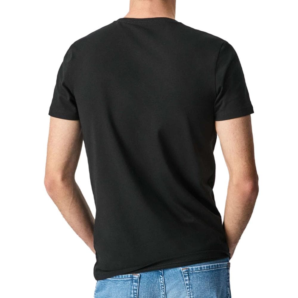 T-shirt Noir Homme Pepe Jeans Original Stretch N 2