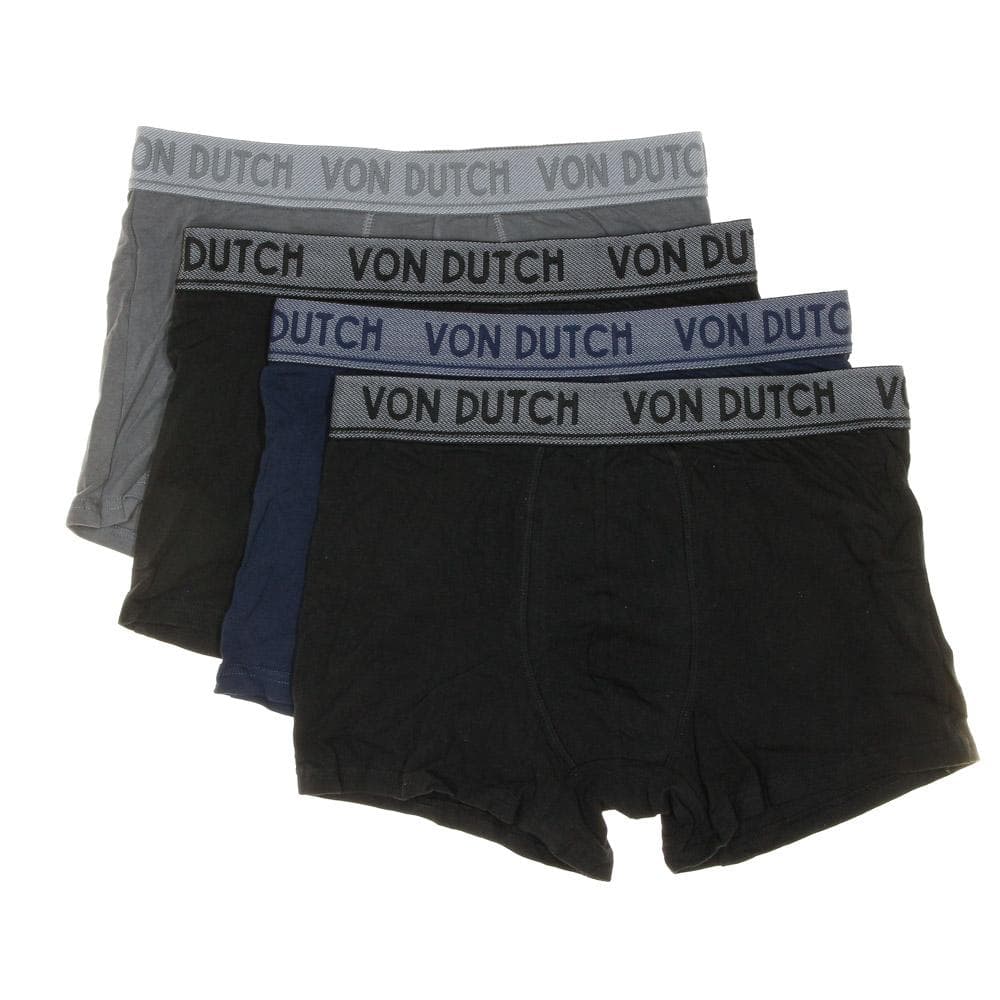 X4 Boxers Homme Bleu/Gris/Noir Von Dutch ORIAS 2