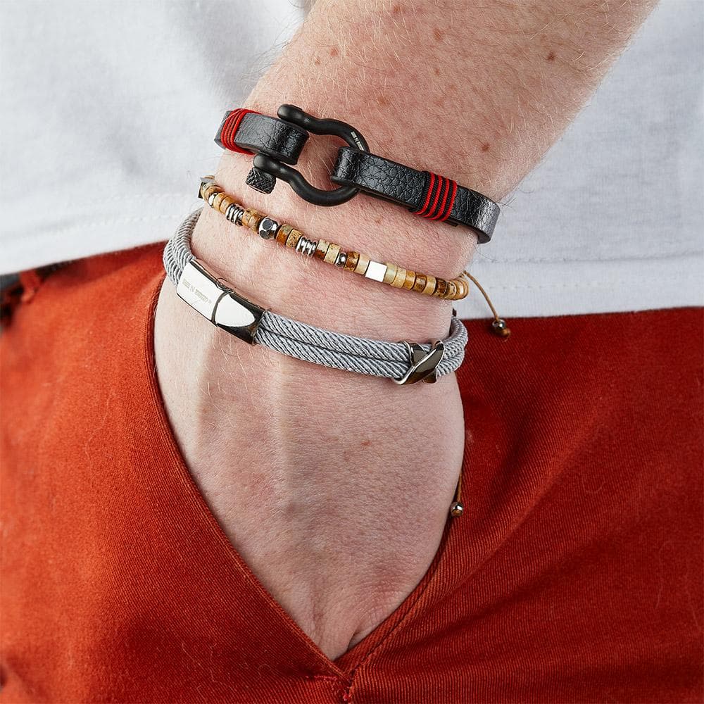 Bracelet Gris Homme Geographical Norway 315073 2