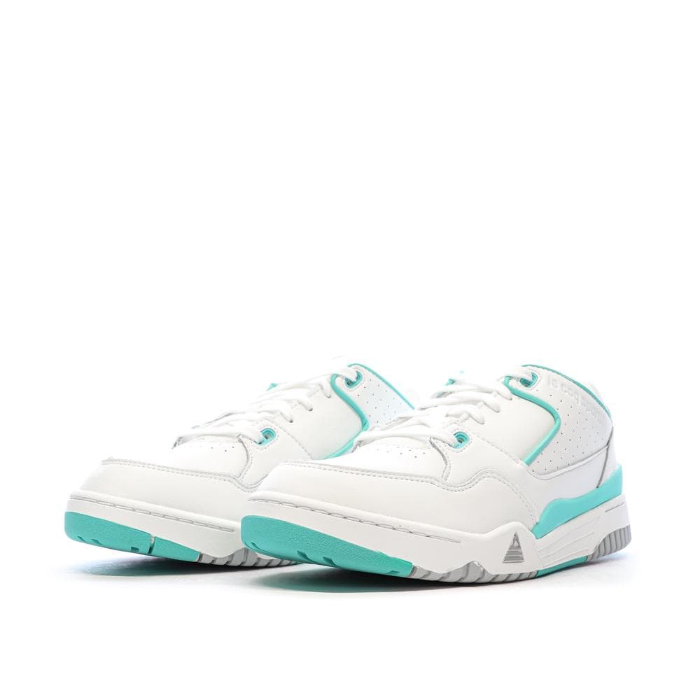 Baskets Blanches/Turquoises Homme Le Coq Sportif Nineties 6