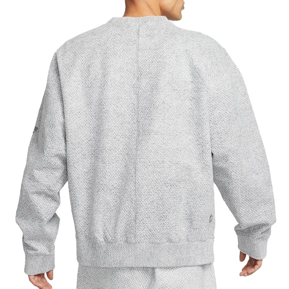 Sweat Gris texturé Homme Nike Crew 2