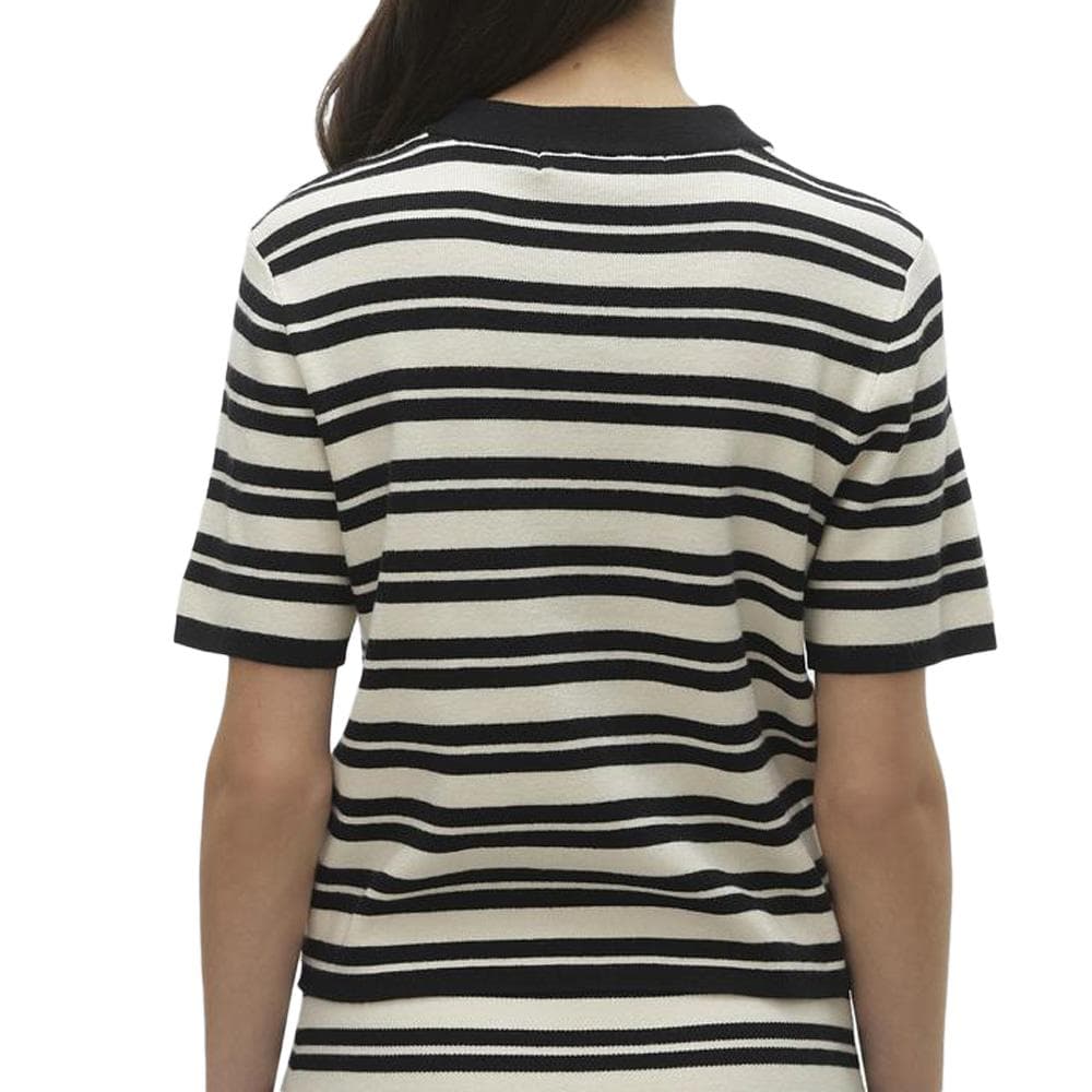T-Shirt Beige/Noir Femme Vero Moda Gold 2
