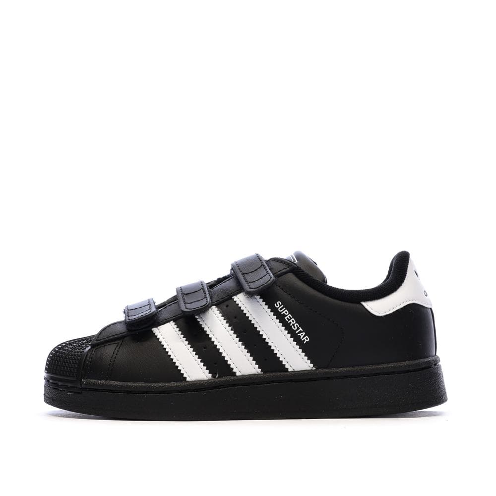 Baskets Noires Garçon Adidas Superstar 1