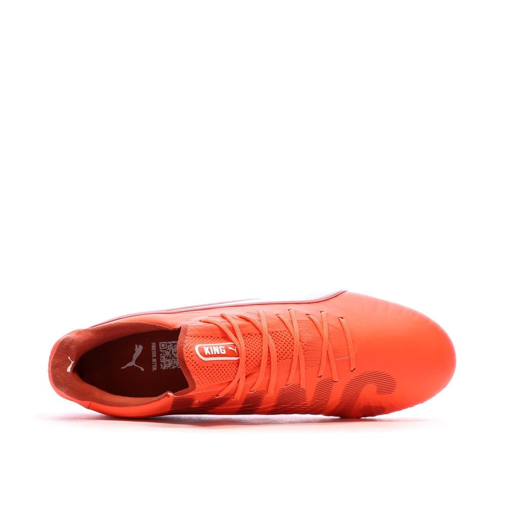 Chaussures de Foot Orange Fluo Homme Puma King Ultimate MxSG 4