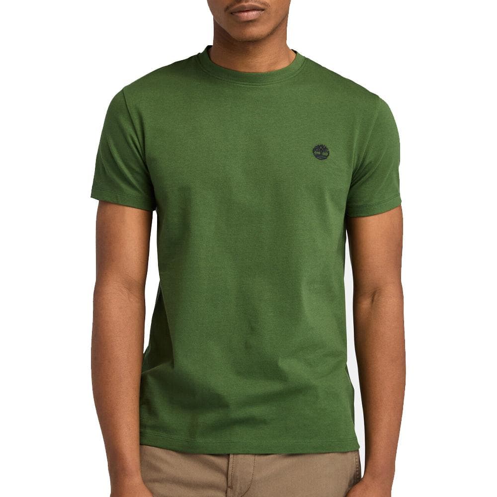 T-Shirt Vert Homme Timberland Sleeve 1