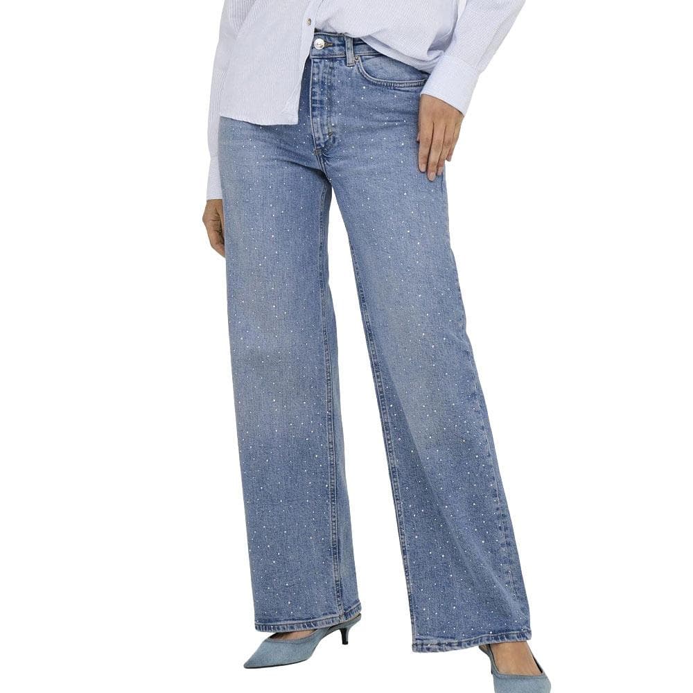 Jean Bleu Femme Only Juicy Strass 1