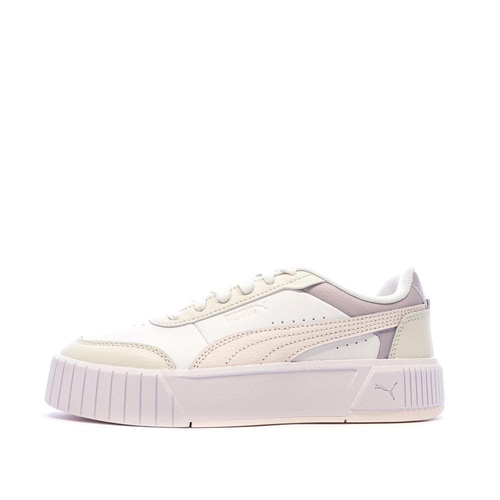 Baskets Blanches/Mauve Fille Puma Carina Mia 1