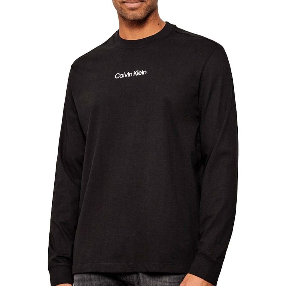 T-Shirt Manches Longues Noir Homme Calvin Klein Jeans Standard 1