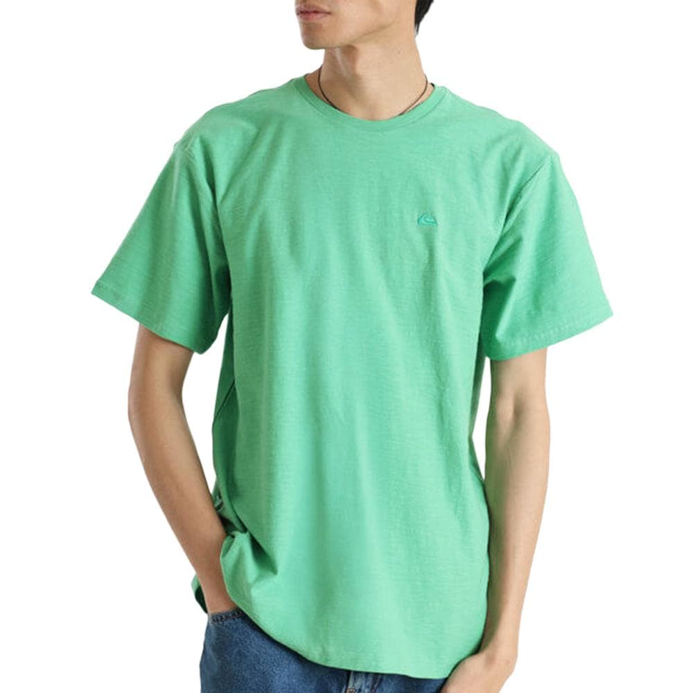 T-Shirt Vert Homme Quiksilver Slub roundneck 1
