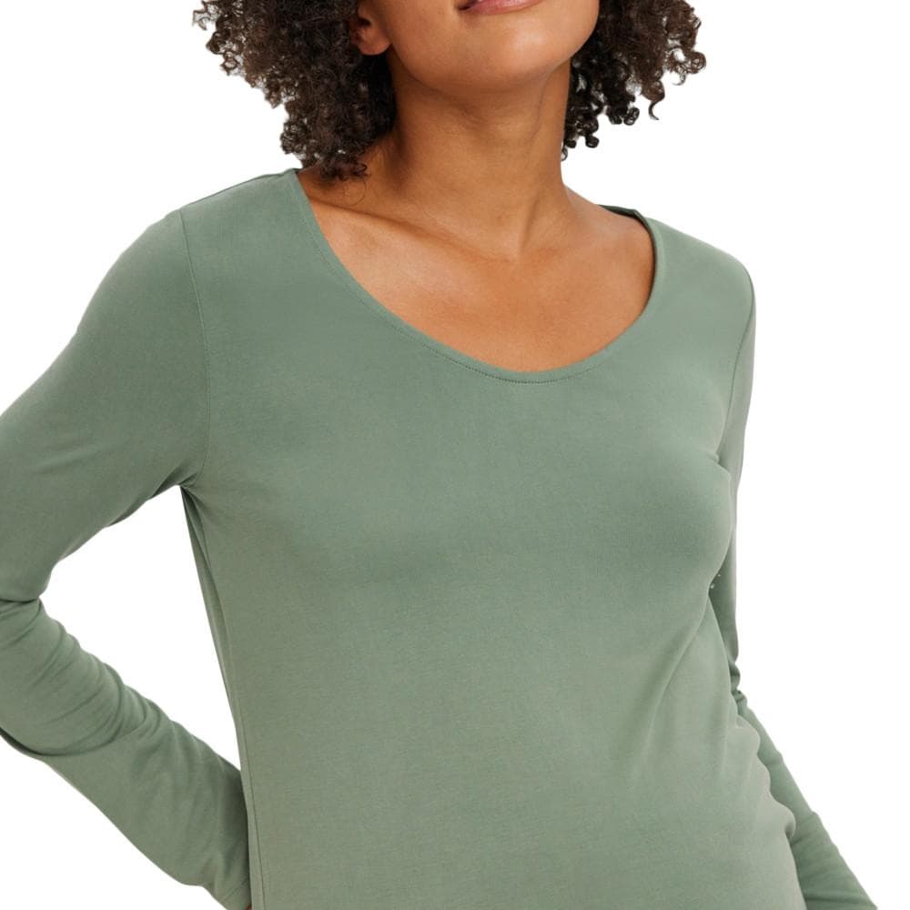T-Shirt de Grossesse Vert Femme Vero Moda Marternity Filli 3