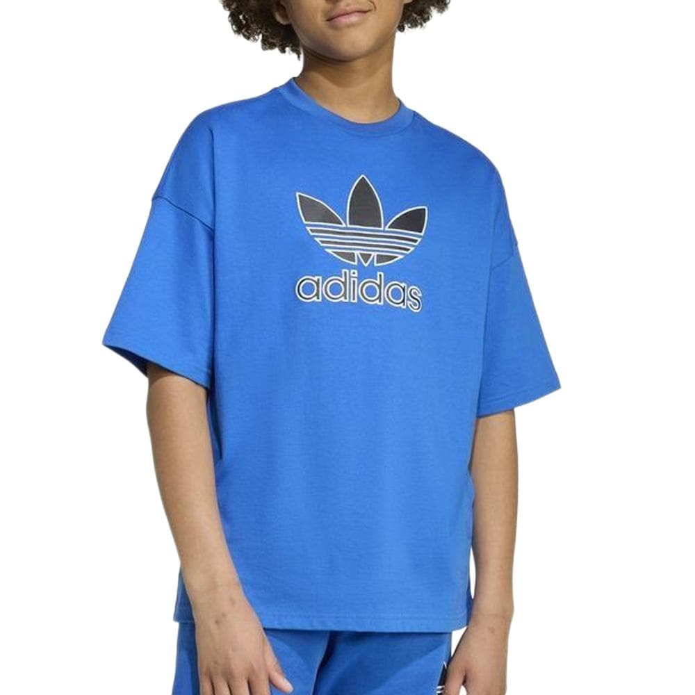 T-Shirt Bleu Mixte Adidas JV8557 1