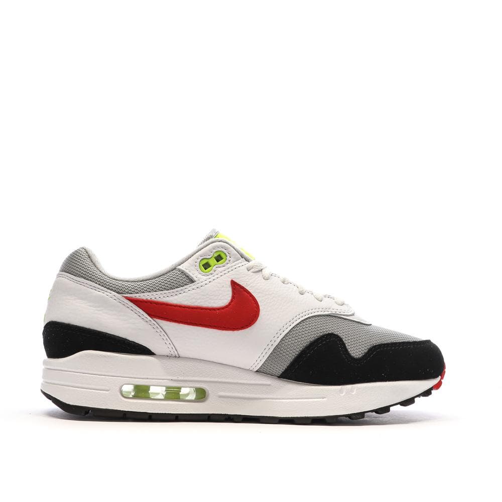 Baskets Blanches/Grises/Noires/Rouges Homme Nike Air Max 1 2